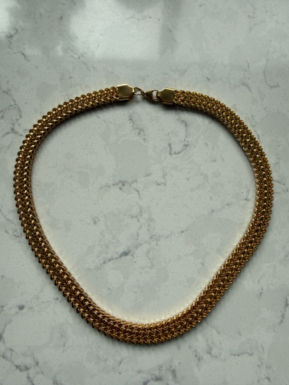 Gold Twist Chain Necklace - Women's Jewelry